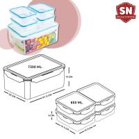 ราคา เซ็ท กล่องถนอมอาหาร SNAP LOCK พลาสติก ฝาล๊อก 5 ชิ้น กล่องอาหาร กล่องข้าว กล่องใส่อาหาร กล่องพลาสติก ล๊อก ล็อค ซีล SET D (388673633)