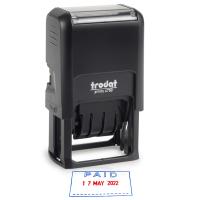 ราคา trodat 4750 ตรายางวันที่หมึกในตัว จ่ายแล้ว รับแล้ว ตรวจแล้ว PAID RECEIVED และอะไหล่ตลับหมึกตรงรุ่น (10418848780)