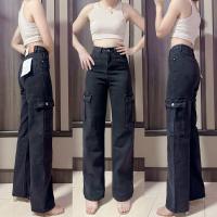 ราคา กางเกงยีนส์ MAYGAN STUDIO กางเกงยีนส์ทรงคาโก้ (22515725939)