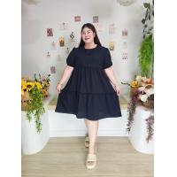 ราคา CC14 ชุดเดรสขนมชั้นสาวอวบพลัสไชต์ (22828351449)