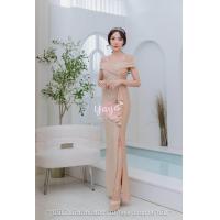 ราคา ชุดเดรสยาวผ้ากากเพชรเป็นผ้ายืด (22146705309)