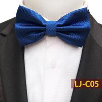 ราคา สีน้ำเงิน ผู้ชาย โบว์ไท สีทึบ ผ้าลายสก๊อตละเอียด ปรับขนาดได้ สำหรับงานแต่งงานงานเลี้ยงอาหารค่ำ (19593725818)