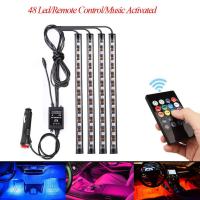 ราคา ไฟสีสันภายในรถ RGB 18 LED ไฟตกแต่งรถ ควบคุมด้วยรีโมท ไฟส่องเท้าในรถยนต์ ไฟตกแต่งภายในห้องโดยสารรถยนต์ พร้อมรีโมท สำหรับเปลี่ยนสีไฟ (21717898989)