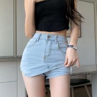 ราคา H H พร้อมส่ง กระโปรงกางเกงยีนส์ ใส่สบายมีไซส์ S M L XL กำลังมา 1988 NZ (16593520621)