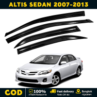 ราคา กันสาด ALTIS 2007 2013 อัลติส ทรง MUGEN พร้อมกาว 4ชิ้น กันสาดประตู สีดำ กันสาดประตู คิ้วกันสาดประตู คิ้วกันสาด TOYOTA (23309862314)