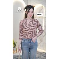 ราคา ขายดี Chanan เสื้อโพลีผสมคอตตอน คอจีน แต่งกระดุมหน้า ดีเทลผ้าแต่งลายเส้นสีดำ ผ้าใส่สบาย มี3สี รุ่น0372 เสื้อทำงาน เสื้อออกงาน เสื้อชีฟอง เสื้อเชิ๊ต เสื้อคอจีน เสื้อคอปก เชิ้ตคอปก (23145400177)