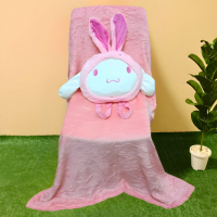 ราคา ราคาถูกที่สุด ตุ๊กตาผ้าห่ม 3in1 รุ่นมีสายสะพาย ขนาด 100x150ซม สามารถใช้เป็นหมอนได้ ผ้าห่มนาโนนิ่ม ไม่บาดผิว (21410230932)