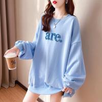 ราคา B30 เสื้อแขนยาวสเวตเตอร์ Oversize อก 46 นิ้ว คอกลม ปักวิบวับหน้า หลัง ผ้าคอตตอล พร้อมส่ง (21345627008)