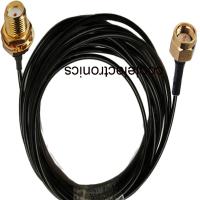 ราคา RG174 SMA Male to SMA Female Connector RF Jumper Extension Pigtail WIFI Cable 50ohm 50cm 1 2 3 5 10 15 20 30m (20045683501)