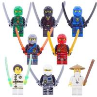 ราคา Compatible With LEGO Ninjago Series 8 Ninjago Character Building Blocks And Movable Arms Toy Set OC (22906125906)