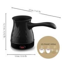 ราคา 600W กาแฟตุรกีหม้อกรีกเครื่องชงกาแฟอาหรับ 110V US PLUG 600ml ไฟฟ้าชากาแฟกาต้มน้ํา Anti Scald Handle (23247018344)