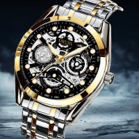 ราคา Guto ของแท้นาฬิกาอัตโนมัติสำหรับผู้ชาย Seikoนาฬิกาข้อมือกลไกอัตโนมัติสำหรับผู้ชายของแท้กันน้ำนาฬิกาธุรกิจลำลองวันที่นาฬิกาโครโนกราฟสแตนเลสสตีลควอตซ์ S15 (14462776309)