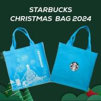 ราคา Starbucks Christmas Tote Bag กระเป๋าผ้า Starbucks Christmas (23143351566)