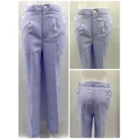 ราคา กางเกงพยาบาลหญิง เอวยางข้าง ผ้าวาเลนติโน่ สีขาวโอโม่ มีเสื้อแยกจำหน่ายเข้าชุดกางเกง (18347828475)