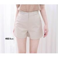 ราคา vividcloset กางเกงขาสั้นผู้หญิงซิปหน้า ผ้าดับเบิ้ลยืด สีพื้นเอวสูง ผญ (9637176175)