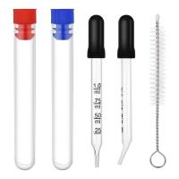 ราคา FOJV 2pcs 1ml Eye Dropper Glass Pipette with Measurements Bent Straight Tip Eyedropper Calibration Liquid Dropper (23206641852)
