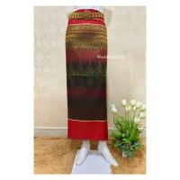 ราคา ผ้าถุง ผ้าซิ่น ผ้าไหมแพรวา กาบแก้วเชิงแดง ขนาด2 หลา (21925197832)