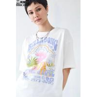 ราคา Billabong เสื้อเสื้อยืดลำลองผู้หญิงแขนสั้น0180660390097ทรงหลวมพิมพ์ลาย (18784370700)