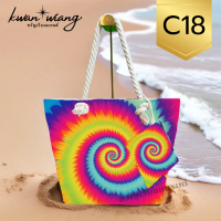 ราคา กระเป๋าลายมัดย้อมดั้งเดิม C18 มีใบเล็กรุ่นใหม่ ไว้ใส่คู่กับ เสื้อมัดย้อม งานฝีมือไทย ส่งออก ขวัญเวียงแบรนด์ (22861653431)