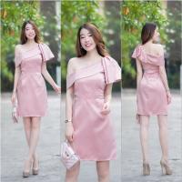 ราคา lalanta เสื้อผ้าแฟชั่น เสื้อผ้าผู้หญิง ชุดเดรสออกงาน สี ชมพู พร้อมส่ง (7881372925)