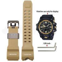 ราคา อะไหล่สายเรซิน Gwg 1000 Mudmaster เหมาะสำหรับ Casio G Shock สร้อยข้อมือกันน้ำผู้ชาย GWG1000พร้อมห่วงสแตนเลส (21664928016)