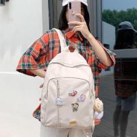 ราคา กระเป๋าเป้ผ้าoxford ใบใหญ่ แถมเข็มกลัด ที่ห้อย (23205625042)