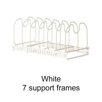 ราคา ชั้นวางฝาหม้อปรับขนาดได้ ชั้นวางของในครัว วัสดุสแตนเลส 7ช่อง ใส่อ่างล้างจาน เคาน์เตอร์ ที่วางฝาหม้อ ที่วางกระทะ ชั้นวางของแบบพับเก็บได้ชั้นวางของเคาน์เตอร์นั่งเขียงชั้นวางของมัลติฟังก์ชั่ในครัวที่เก็บ