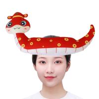 ราคา หมวกนุ่มสบายเหมือนจริง Boneka Mainan เดรสแฟนซีสำหรับผู้ชายผู้หญิงหมวกงูหัวลายตลกสำหรับการแสดงบนเวทีในวันหยุด (23011779177)