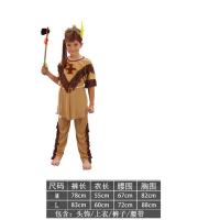 ราคา เครื่องแต่งกายวันเด็กฮาโลวีนชาวอินเดียพื้นเมืองพื้นเมืองชุดการแสดงป่าเถื่อนดั้งเดิม (22658561855)