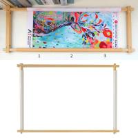 ราคา Fityle ไม้รูปสี่เหลี่ยมผืนผ้า Tapestry Scroll เย็บปักถักร้อยผ้าไหม กรอบรูปงานปักครอสติชเครื่องมือเย็บผ้า Quilting (9773325460)