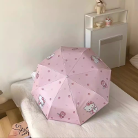ราคา ร่มกันฝน 3ตอน ร่มพกพา พับได้ ร่มกันแดด กันUV ร่มใส ลายการ์ตูน ร่มคิตตี้ โดเรม่อน น่ารัก Sanrio Cute Umbrella (21981309777)