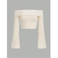 ราคา Snow knit top เสื้อปาดไหล่ผ้าไหมพรมร่อง แขนกระดิ่ง พร้อมส่ง (21196133700)