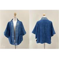 ราคา เสื้อคลุม ทรงค้างคาวแนวโอเวอร์ไซส์ ผ้าฝ้ายเมืองสีหม้อฮ่อมฟอกสโตน (23098922278)