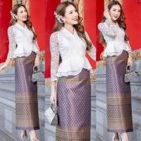 ราคา เสื้อลูกไม้อิตาลี ทรงเจ้านาง ลูกไม้เอวระบาย (23129659454)
