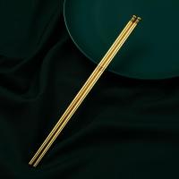 ราคา ตะเกียบทองเหลืองแข็ง เครื่องใช้บนโต๊ะอาหารในครัวเรือนที่ทำจากทองแดงและตะเกียบทองแดงบริสุทธิ์หนายาว21ซม และปริมาตรยาว80ก (20368535868)