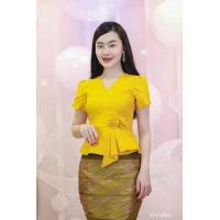 ราคา เสื้อไหมลาว สีเหลือง สวยทุกรุ่น (21550785030)