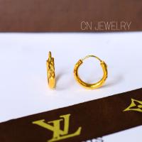 ราคา ต่างหูห่วง มาเลย์ ต่างหูห่วงเพชรCZ ต่างหู ตุ้มหู ต่างหูหุ้มทอง ฟรีตลับทองทุกคู่ (12624933625)