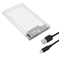 ราคา ใหม่ USB C Type C 3 0 2 0 HDD Enclosure 2 5นิ้ว SATA SSD Hard Drive Case รองรับ6TB โปร่งใสภายนอก HDD (22461229005)
