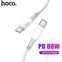 ราคา HOCO ที่ชาร์จเร็ว USB C To Type C PD 60Wสายชาร์จเร็วสำหรับ SAMSUNG Note 20 S10หัวชาร์จ Xiaomi Redmi Note 8 Pro สำหรับ MacBook iPad Pro Latop (11950255246)