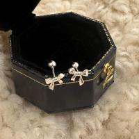 ราคา Suwann na shop ต่างหู ต่างหูเงินแท้ จิว จิวเงินแท้ จิวโบว์ สีเงิน โรสโกลด์ (22935065729)