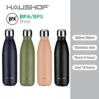 ราคา HAUSHOF 500มล 350มล กระติกน้ำร้อนขวดสแตนเลสสตีลแก้วโค้กกระติกน้ำสุญญากาศ (20266947781)