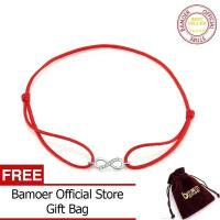 ราคา BAMOER สร้อยข้อมือมิตรภาพเชือกสีแดงแบบเรียบง่ายเครื่องประดับแฟชั่นเงินแท้925สำหรับเด็กผู้หญิงดีไซน์ใหม่ปี SCB176 (1560908139)