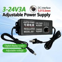 ราคา อะแดปเตอร์ 3V 12V 3V 24V อแดปเตอร์ชาร์จ Adapter AC to DC อะแดปเตอร์ปรับพลังงาน พร้อมหน้าจอแสดงผล Adjustable Adapter (23145640282)