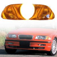 ราคา ฝาครอบสัญญาณไฟเลี้ยวมืออาชีพทนทานเลนส์สีเหลืองซ้ายเปลือกไฟมุมขวา63126904299 631269042300สำหรับ BMW E46 1998 2001สองประตู (22385240342)