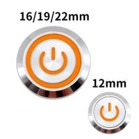 ราคา 12 16 19 22mm Waterproof Metal Push Button Switch LED Light Momentary Latching Car Engine Power Switch 12V 24V 220V ON OFF Smart (20605295331)