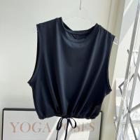 ราคา Yogatruth เสื้อกีฬากันรังสียูวีเสื้อครอปแขนกุดออกกำลังกายใส่ออกกำลังกาย (22638929661)