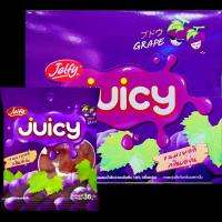 ราคา ของแท้ Jelfy Juicy ยกแพ็ค เจลฟี่ จุซซี่ กัมมี่ กลิ่น องุ่นมัสแคท เยลลี่ สตรอเบอร์รี่ องุ่น แบบ รสผลไม้ ขนม เจลลี่ (22690281476)