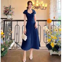 ราคา เดรสออกงาน แม๊กซี่ทรงสวย คอปกมาพร้อมเข็มขัดคาดเอวเข้ารูป (22860160215)