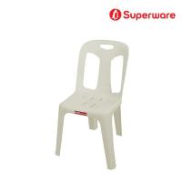ราคา Srithai Superware เก้าอี้พลาสติก เก้าอี้มีพนักพิงรุ่น CH 50R รุ่นมียางกันลื่น สีพลาสเทล และ สีดำ New Colour (16612068783)