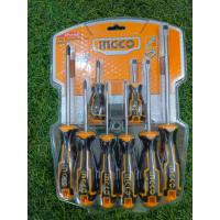 ราคา INGCO ชุดไขควง ปากแบน ปากแฉก 8 ตัวชุด รุ่น HKSD0828 Screwdriver Set ไขควงชุด (23028564795)